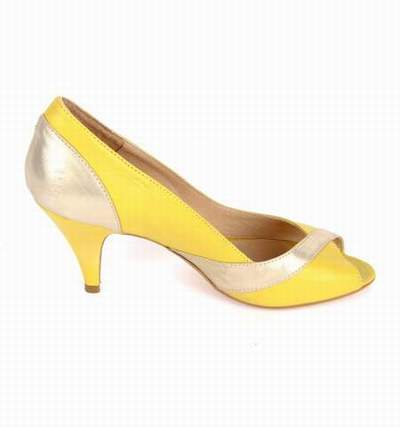 chaussure compensee jaune